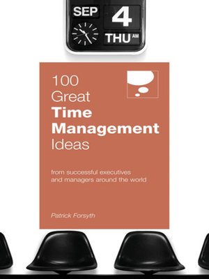 cover image of 100 Great Time Management Ideas
